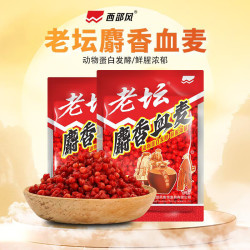 西部风 老坛发酵打窝料野钓鲫鱼鲤鱼草鱼挂钩颗粒饵 老坛血麦400g*1包