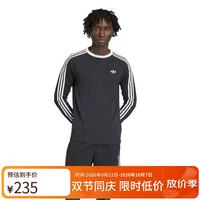 阿迪达斯 三叶草系列 男 3S LS TEE 长袖T恤 KE3546 黑色 XL