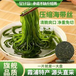 星仔岛 压缩海带丝高泡发圆饼凉拌火锅食材干货真空独立包装20g