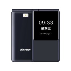 纽曼 翻盖双屏4G全网通翻盖手机老人机老年手机大屏大字大声学生男女士商务超长待机按键非智能