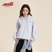 Avia 复古运动连帽卫衣秋季新款学院风情侣上衣