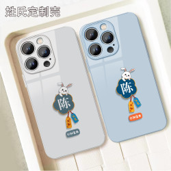姓氏定制适用苹果18/华为/小米17/oppo/vivo创意网红高颜值手机壳