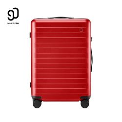 90分 红色90分多功能行李箱29寸可充电旅行箱登机拉杆箱万向轮密码箱男女