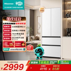 海信 BCD-509E5SFZKD 法式多门超薄零嵌入冰箱
