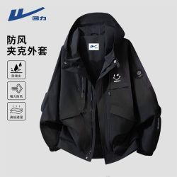 回力 冲锋夹克男春秋新款情侣外套ins美式潮牌户外登山骑行运动服