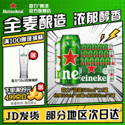 喜力 混装啤酒500mL*21罐 赠星银500ml*3罐
