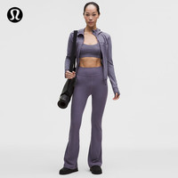 lululemon 丨Groove 女士运动高腰喇叭裤 *保暖 LW5INZA 葡萄朦胧紫 S