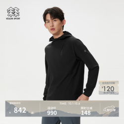 KOLON SPORT LHRT6MN065-BK AIRDOT吸湿速干 黑色 XL 长袖T恤