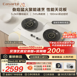 卡萨帝 JZT-CDZ7U9(白) 5.2kW猛火定时 天然气燃气灶
