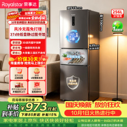 荣事达 R256FT 变频风冷无霜 灰色 256L 三门冰箱