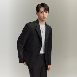GXG 男装 基础易打理商务面试西装套装西服 秋季新款 套装-西装
