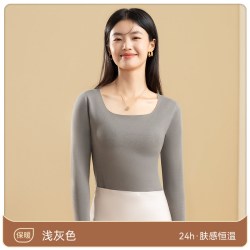 佰丝娜 Q山羊绒保暖内衣女士加绒加厚德发热无痕内穿打底上衣秋衣秋裤