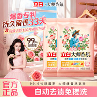 清洁收纳：立白 大师香氛爆香洗衣粉活氧去顽渍持久留香自动去渍免搓洗除菌爆香粉 立白大师爆香洗衣粉500g*2