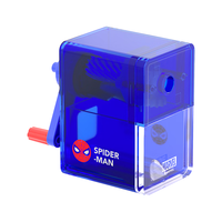 迪士尼 手摇透明削笔刀 蜘蛛侠款 文具用品