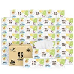 清风 抽纸 面巾纸 原木卫生纸餐巾纸 4层加厚 80抽*30包