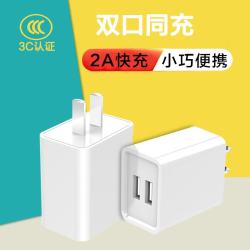 孜泰 苹果安卓充电器5V2A手机插头iphone14/13/12/11/ProMax/XR/华为mate50/30/荣耀/OPPO/vivo 白