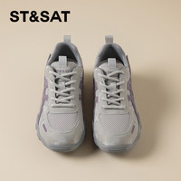 星期六 ST&SAT 真皮厚底增高德训鞋女2026新款秋季超火百搭软底阿甘女鞋通勤单鞋