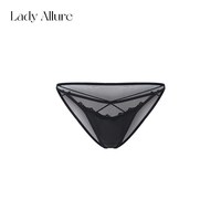 LADYALLURE 「LA」隙影迭香|网纱细带纯欲蕾丝蝴蝶结低腰高开叉女士性感内裤