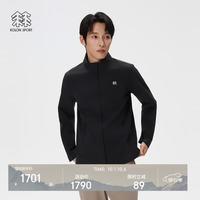 户外徒步：KOLON SPORT TECHSHELL 3L软壳夹克 透湿防水防风 黑色BK-男 XL