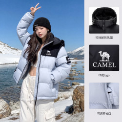 骆驼 羽绒服冬季新款保暖加厚连帽羽绒外套女S