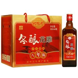 袍江 正宗绍兴花雕酒八年陈冬酿黄酒500ml