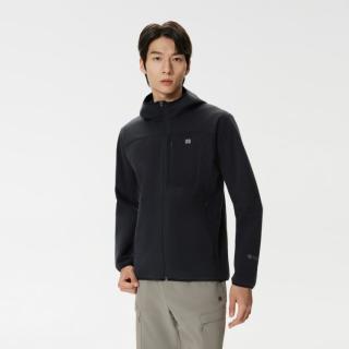 户外徒步：KOLON SPORT 软壳衣男士抓绒连帽夹克