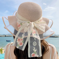 海边度假：赫卡维 草帽女夏季沙滩太阳帽