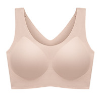 Glambody MAGIC NATURAL LINE 云朵无痕内衣女士无尺码bra一片式胸罩大胸显小固定杯文胸682368 甜杏仁 均码 （适合 85-130斤）
