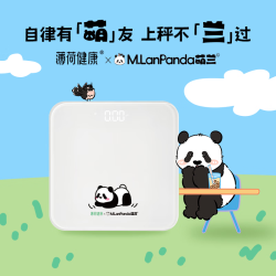 薄荷健康 智能电子秤小型体重秤精准测算人体脂家用宿舍耐用（萌兰联名充电版）