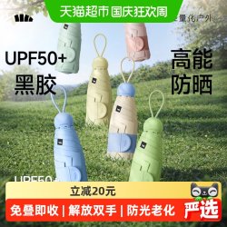 蕉下 五折黑胶胶囊防晒伞BM525女夏晴雨伞两用黑胶小巧便携太阳伞