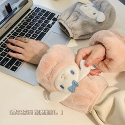 三丽鸥袖套韩版ins可爱秋冬季套袖儿童袖套保暖防脏学生短款护袖