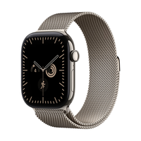 Apple Watch Series 12 eSIM版 46mm原色钛金属米兰尼斯表带智能手表