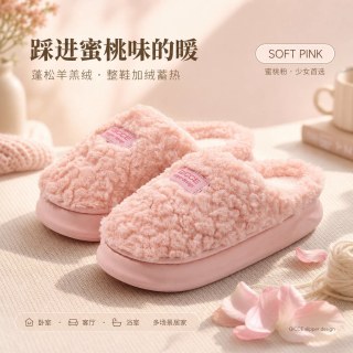 QICCE 轻臣 居家棉拖鞋女款