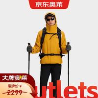 户外徒步:狼爪 jackWolfskin狼爪CRUSH'IN情侣抓绒三合一冲锋衣5012776盏花黄/M0043XL