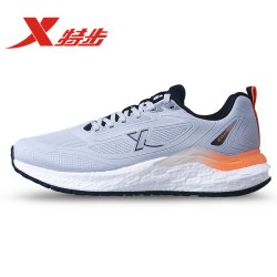 特步 动力巢丨跑步鞋男鞋秋季革面运动鞋减震专业防泼水跑鞋休闲鞋