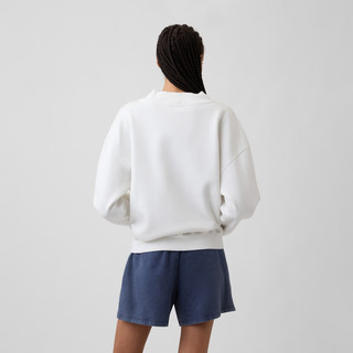 Gap 盖璞 女装 Logo刺绣圆领卫衣 白色 L码
