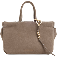 CHARLES & KEITH CK2-30782930-1 绒面托特包 石灰色 S