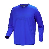 户外徒步：始祖鸟 Cormac Logo Shirt LS 男士轻量防臭速干T恤