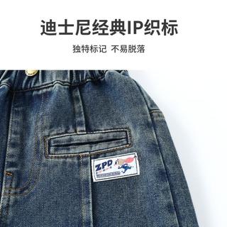 迪士尼 女童朱迪兔卡通亮钻牛仔套装