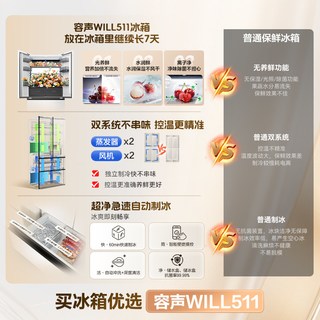 容声 BCD-511W60FZNAD WILL养鲜双系统法式多门冰箱