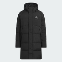 阿迪达斯 男 LINEAR MID LENGTH DOWN JACKET 羽绒服 KQ5514 黑色 L