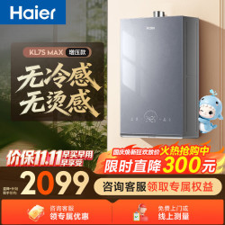 海尔 JSQ31-16KL7SMAXFU1 水伺服恒温 16L 燃气热水器