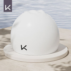Keep 硅胶防水护耳泳帽 象牙白