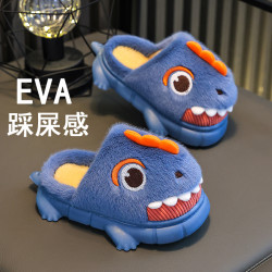 儿童棉拖鞋秋冬2026包跟男女童宝宝婴幼儿鞋保暖室内居家包头