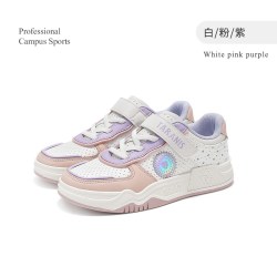 TARANISKIDS 泰兰尼斯kids春季新款女童甜美运动板鞋透气舒适软底休闲滑板鞋