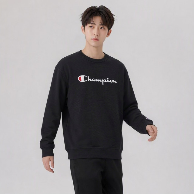 Champion 卫衣男款秋季休闲运动舒适轻薄百搭运动服S