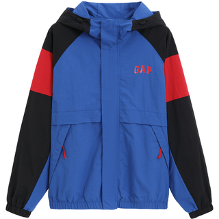 Gap 盖璞 722859 印花logo撞色连帽外套