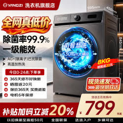 扬子 中国扬子集团）全自动洗衣机滚筒大容量一级能效变频超薄机身出租房屋 8KG