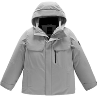 太平鸟 男装冬款连帽工装防寒服羽绒服
