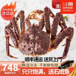 携宴 帝王蟹  俄罗斯帝王蟹冷冻超大螃蟹皇帝蟹海鲜水产中秋i礼盒送礼 6-6.5斤/只